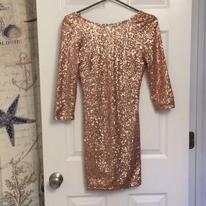 Stunning gold sequin dress